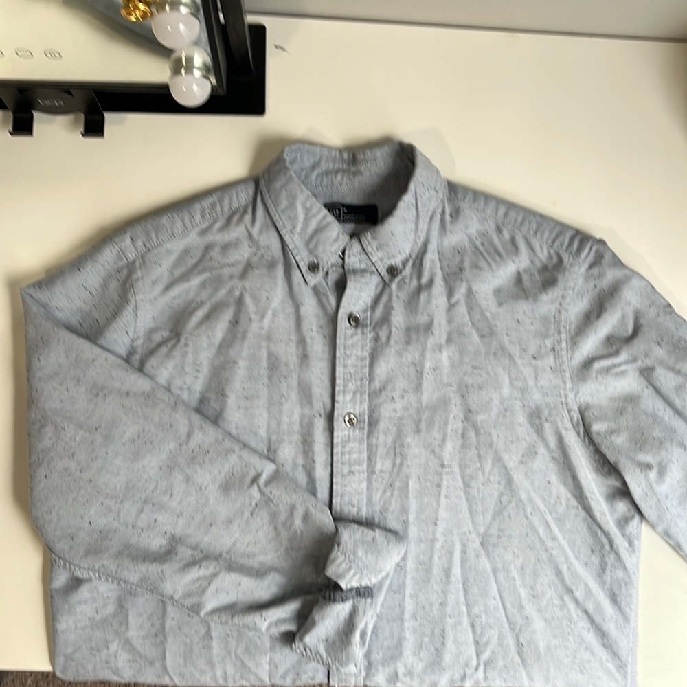 Gap Medium Modern Oxford Collard Shirt